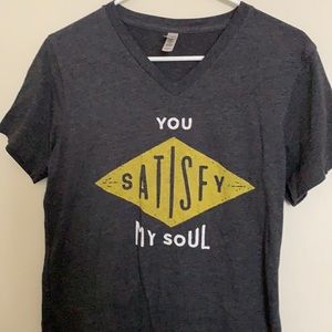 Women’s T-Shirt with saying ⚠️ color fading see photos size small Pre owned